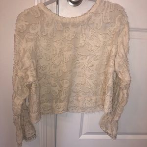 Long sleeve detailed blouse